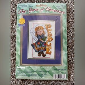 Janlynn Peace Angel Counted Cross Stitch Kit 157-78 Angel Peace 5x7